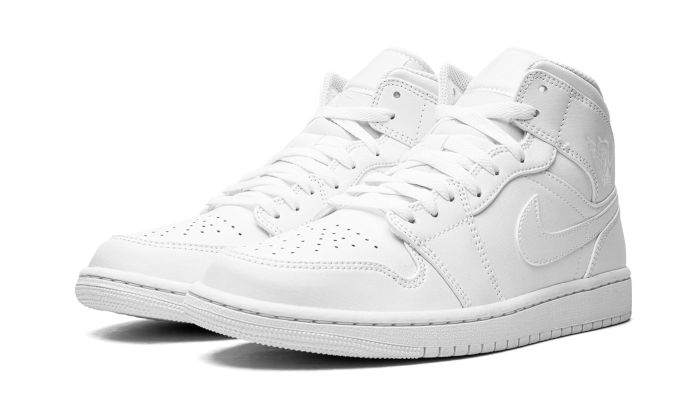 Air Jordan 1 Mid Triple White