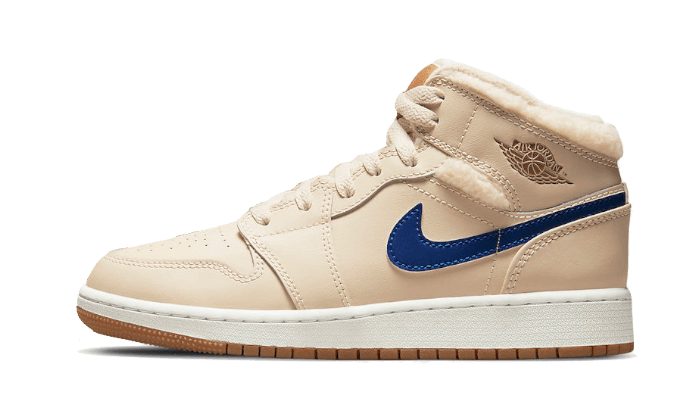 Air Jordan 1 Mid Utility Fleece Pearl White