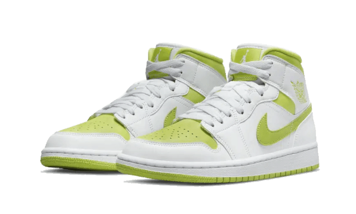 Air Jordan 1 Mid White Lime