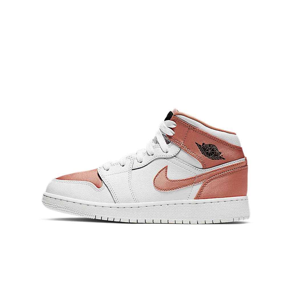 Air Jordan 1 Mid White Rose Gold