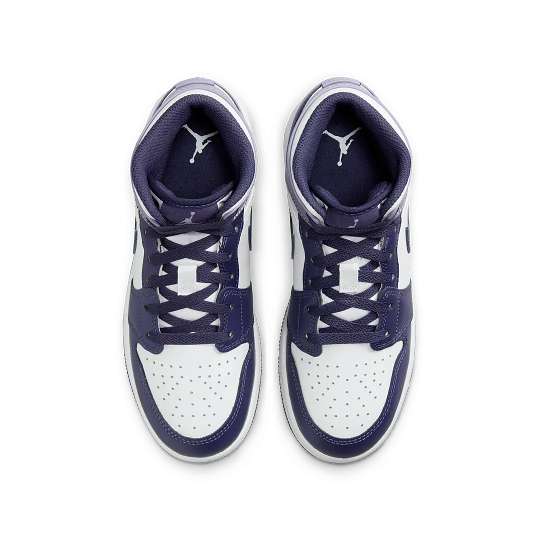 Air Jordan 1 Mid White Sky J Purple