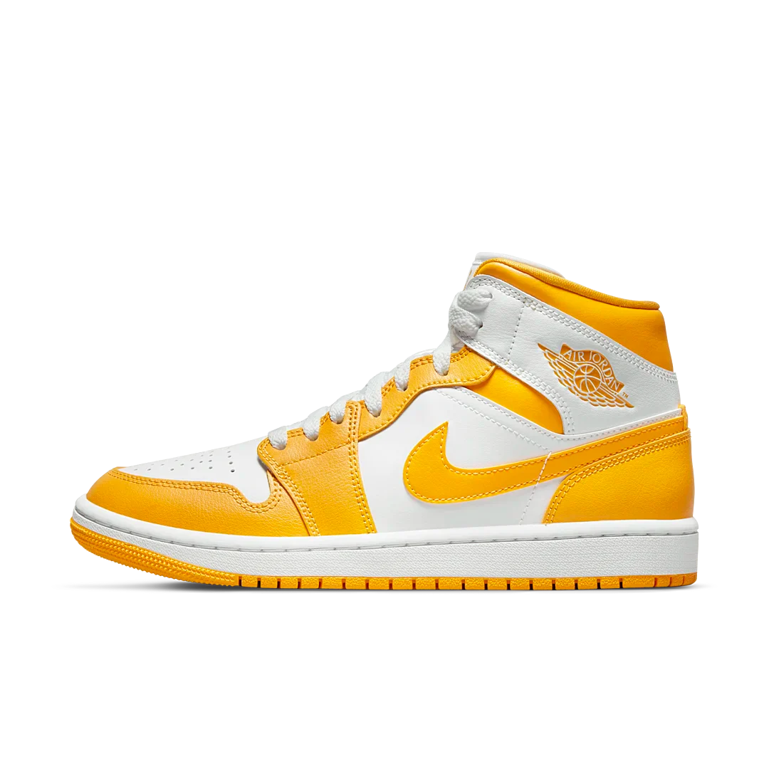 Air Jordan 1 Mid White University Gold