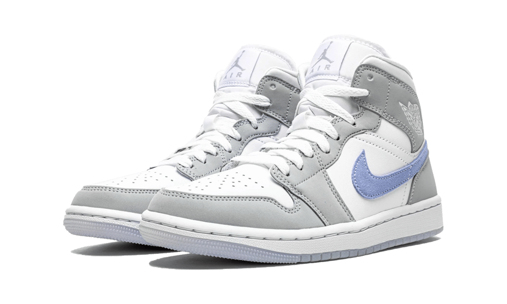 Air Jordan 1 Mid Wolf Grey Aluminum