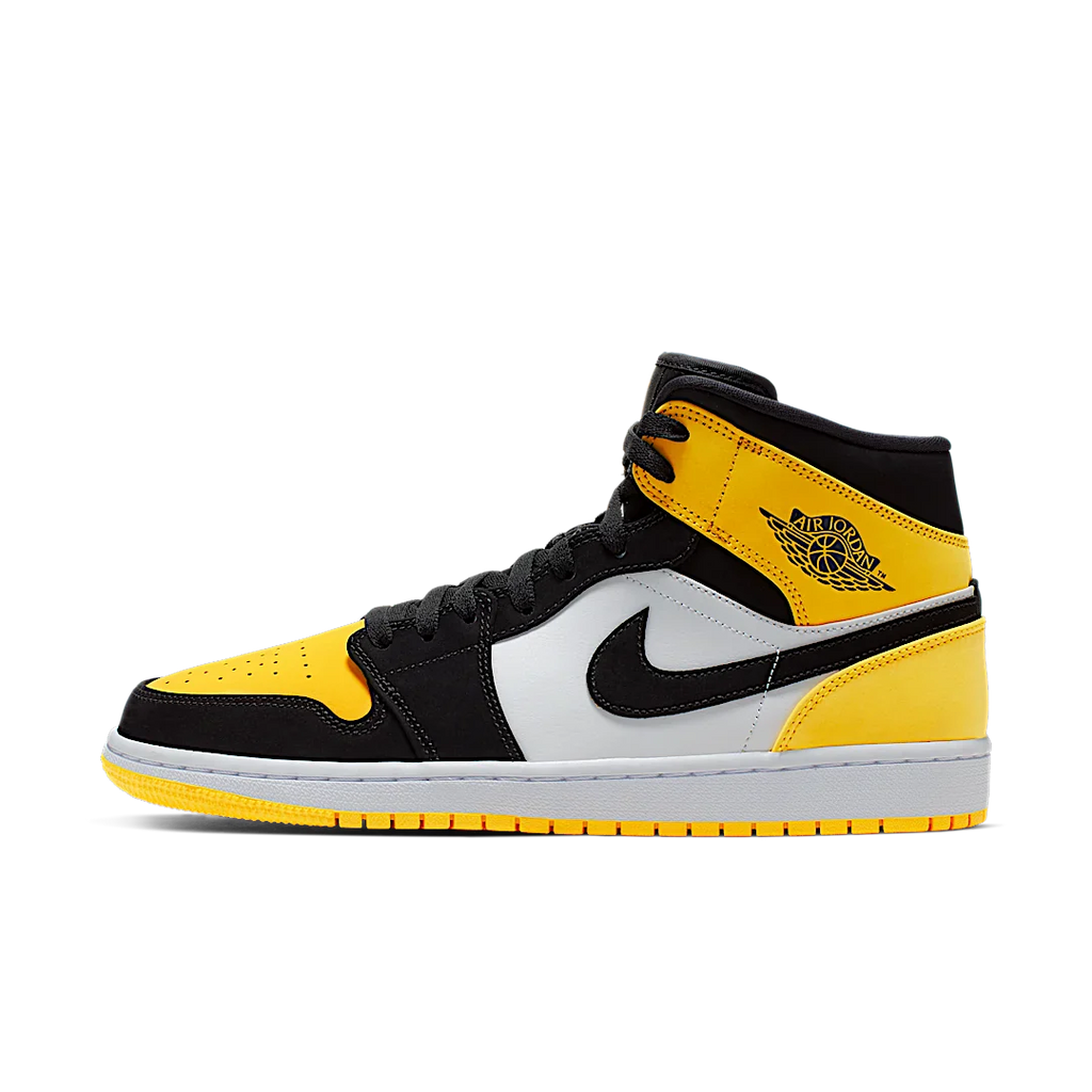 Air Jordan 1 Mid Yellow Toe Black