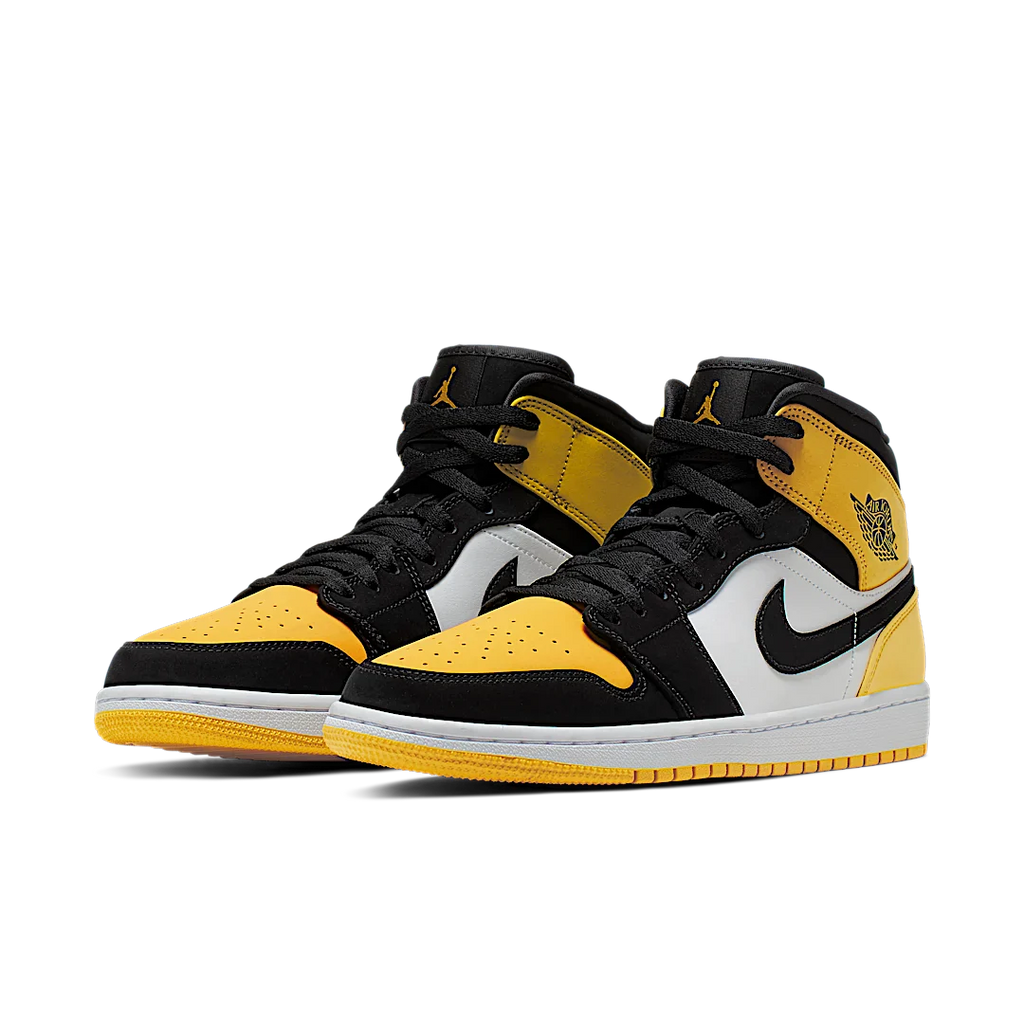 Air Jordan 1 Mid Yellow Toe Black