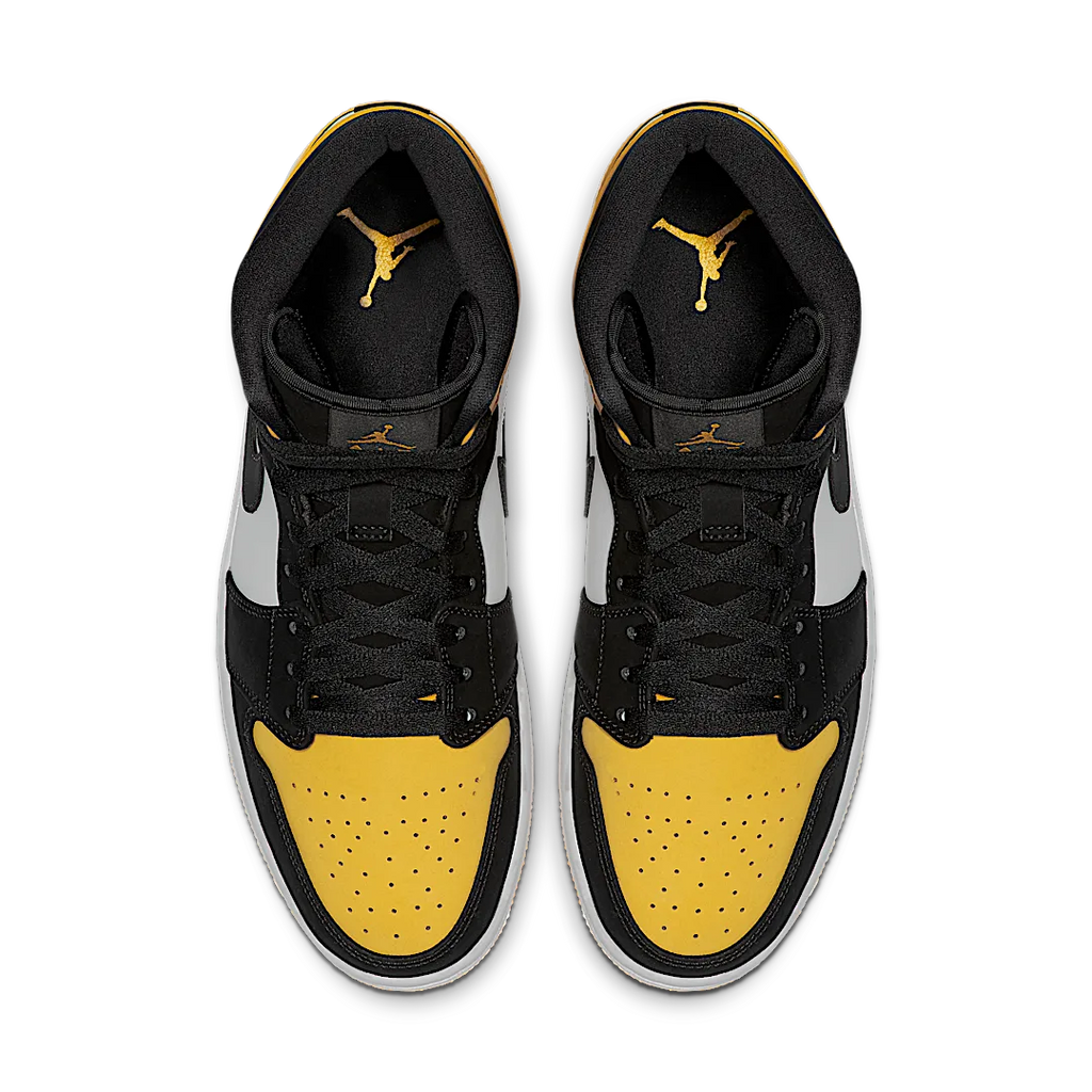 Air Jordan 1 Mid Yellow Toe Black