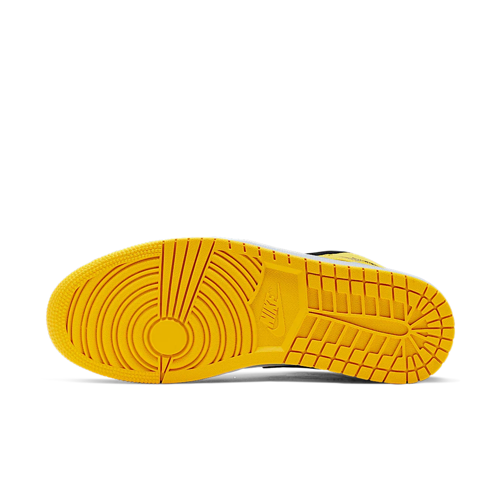 Air Jordan 1 Mid Yellow Toe Black