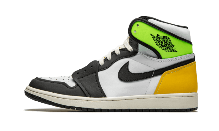 Air Jordan 1 Retro High White Black Volt University Gold