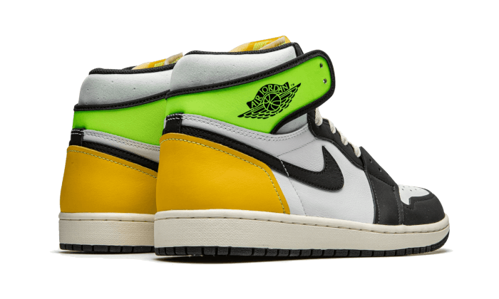 Air Jordan 1 Retro High White Black Volt University Gold