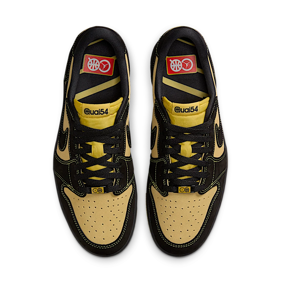 Air Jordan 1 Retro Low OG Quai 54 Black Tour Yellow Red