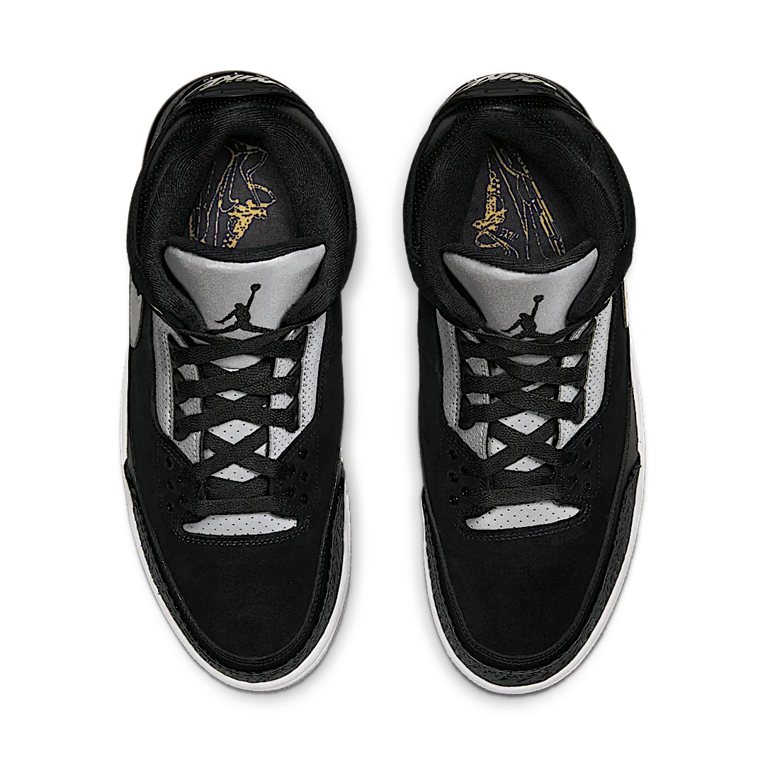 Air Jordan 3 Retro Tinker Black Cement Gold