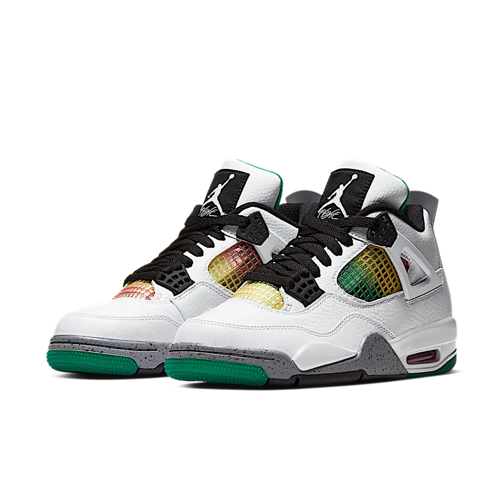 Air Jordan 4 Retro Lucid Green Rasta