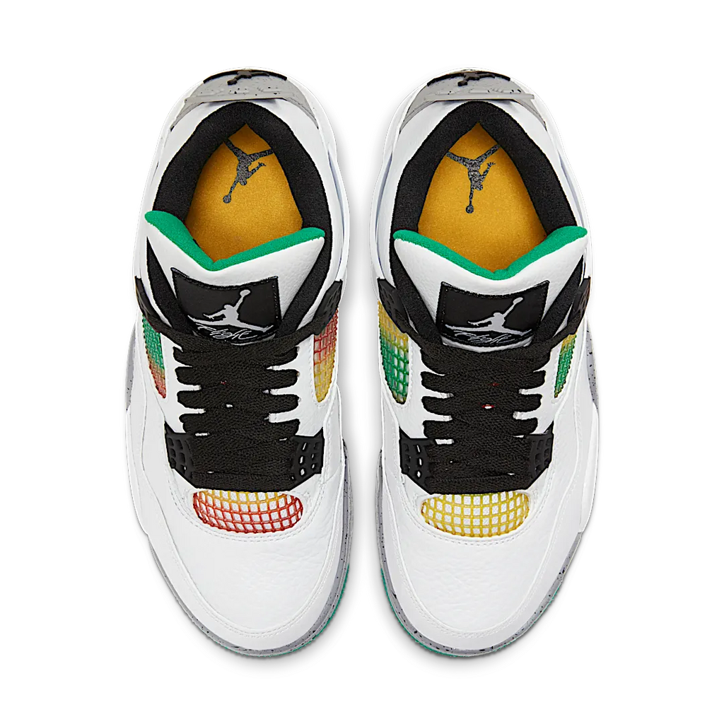 Air Jordan 4 Retro Lucid Green Rasta