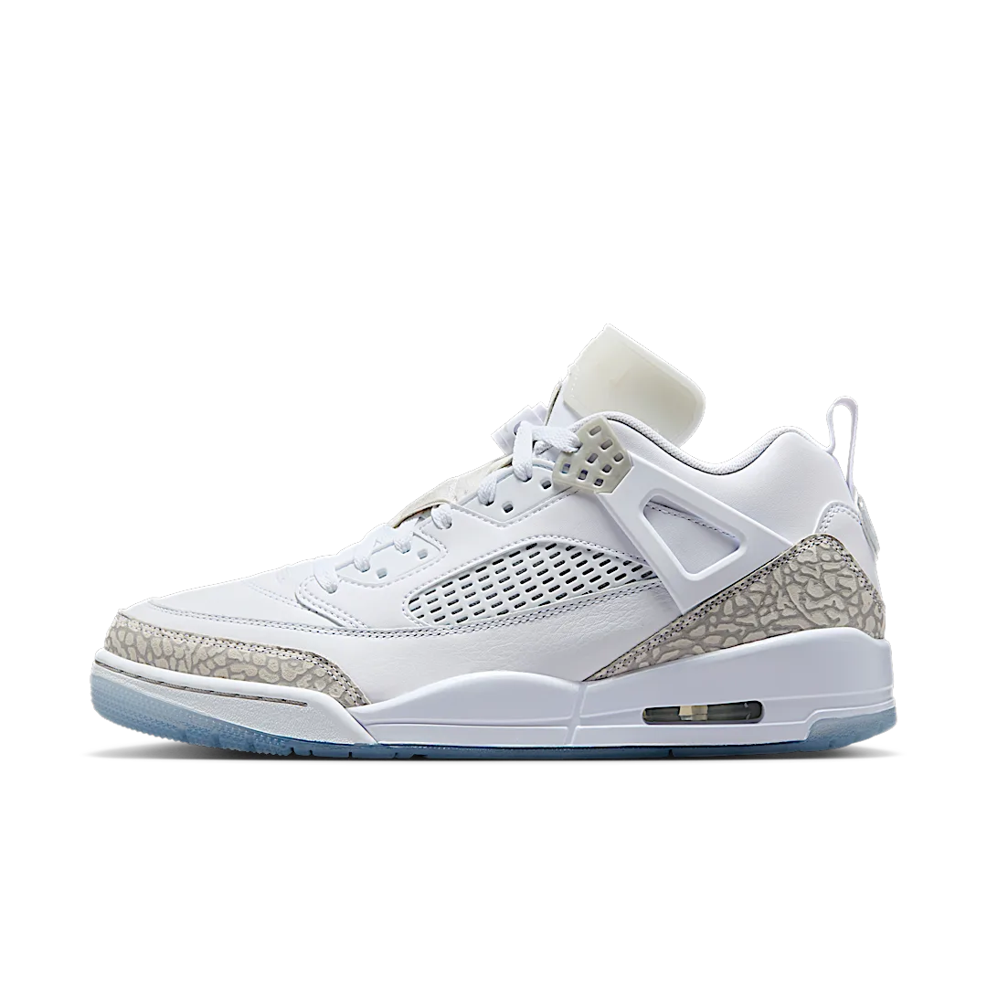 Air Jordan Spizike Low White Metallic Silver Barely Blue Neutral Grey