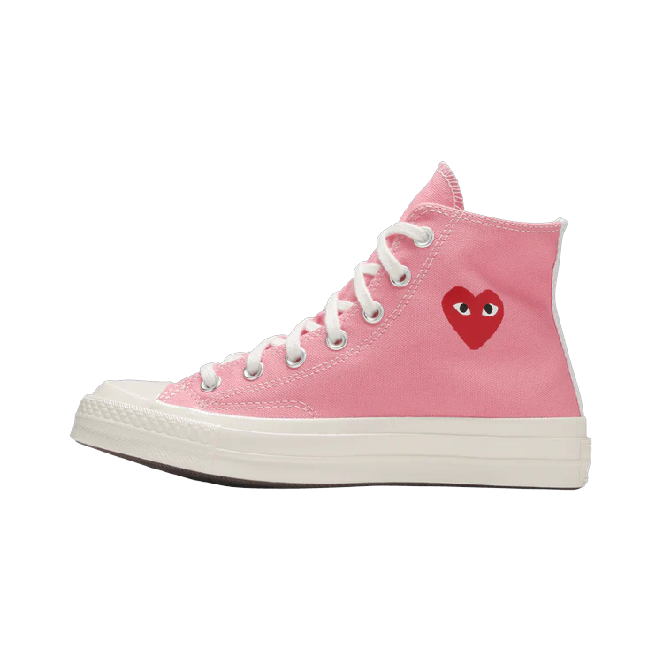 Converse Chuck Taylor All Star 70 Hi Comme des Garcons PLAY Bright Pink
