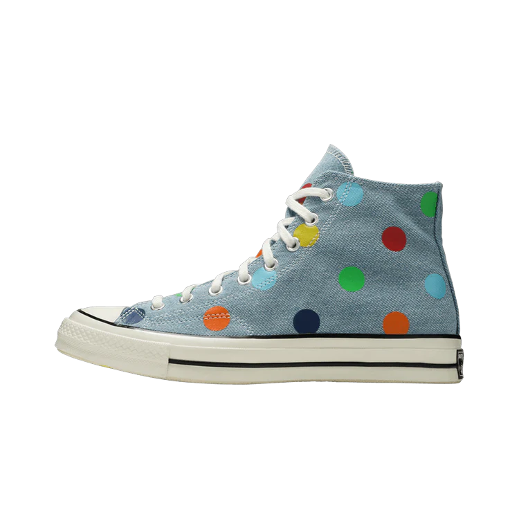 Converse Chuck Taylor All Star 70 Hi Golf Wang Denim Polka Dots