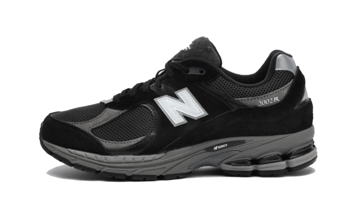 New Balance 2002R Black Dark Grey White