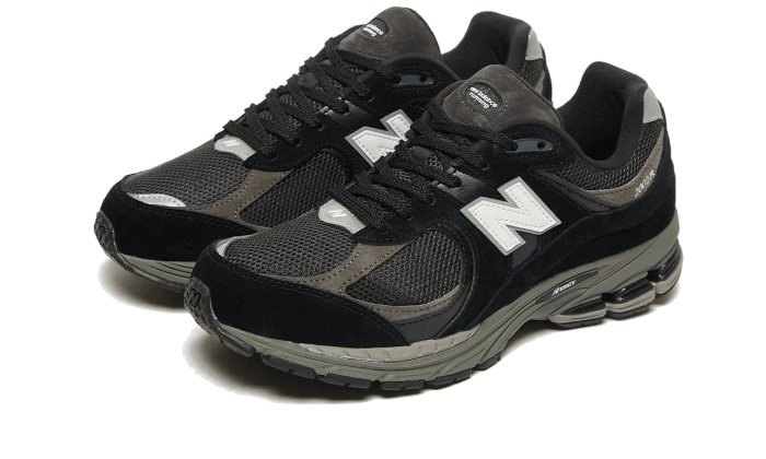 New Balance 2002R Black Dark Grey White