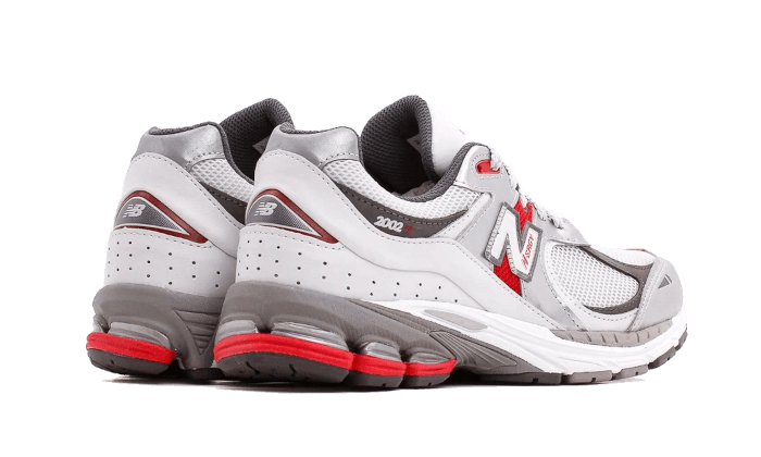 New Balance 2002R Silver Metallic Team Red