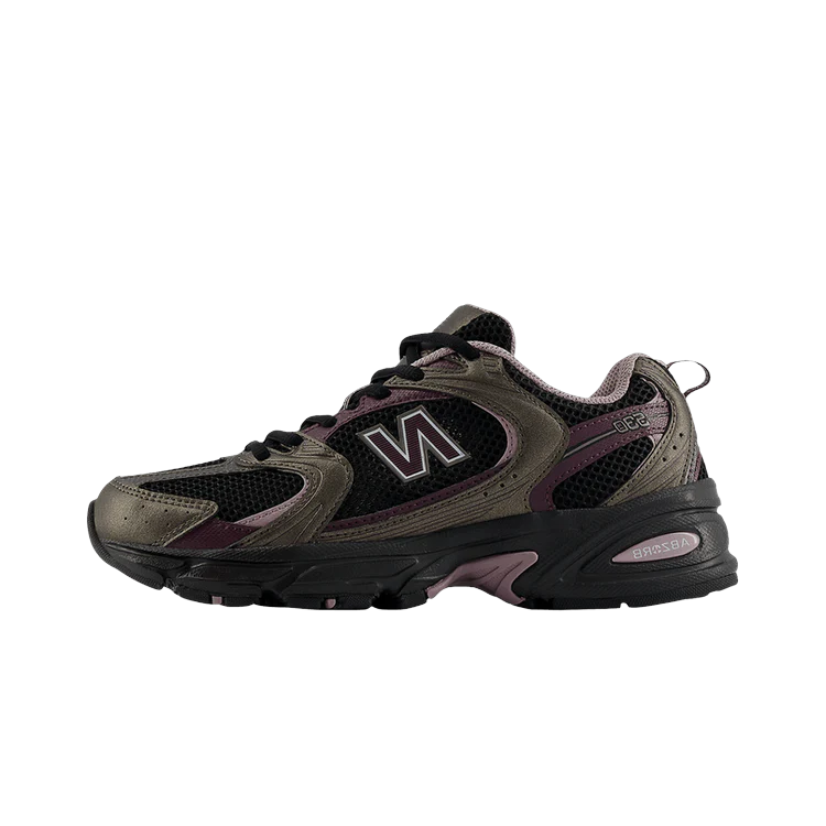 New Balance 530 Black Metallic Plum Brown