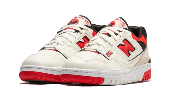 New Balance 550 Sea Salt True Red