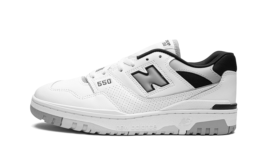 New Balance 550 White Concrete Black