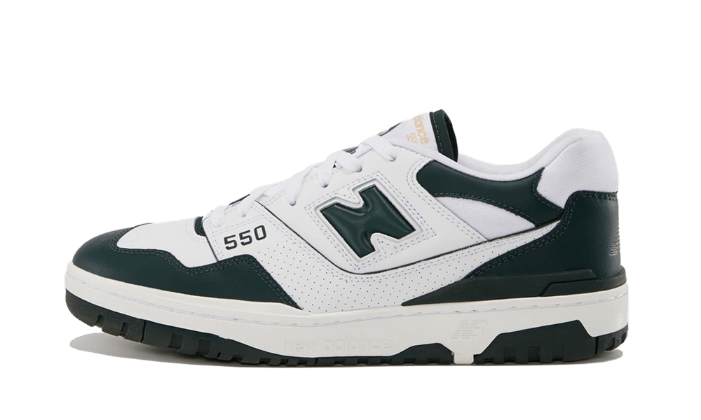 New Balance 550 White Dark Green