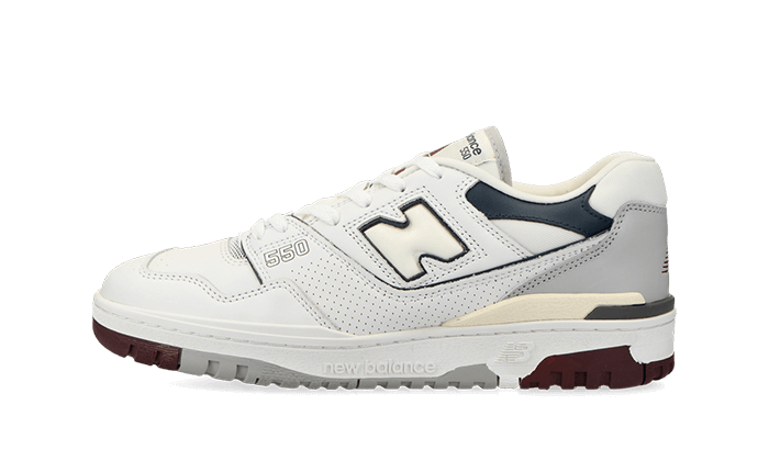 New Balance 550 White Natural Indigo Burgundy