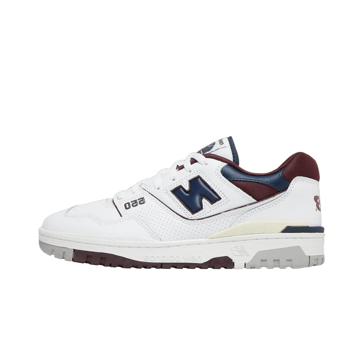 New Balance 550 White Navy NB Burgundy