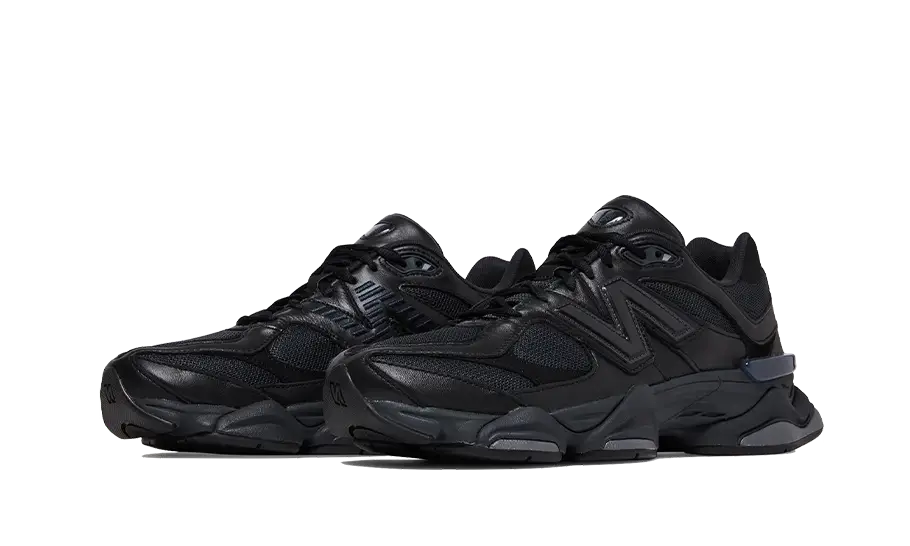 New Balance 9060 Triple Black Leather