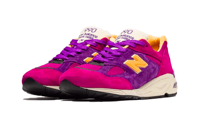 New Balance 990v2 MiUSA Teddy Santis Purple Yellow