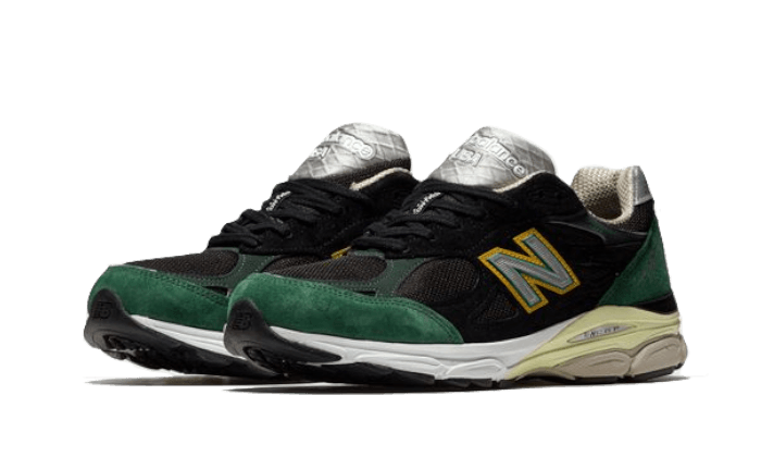 New Balance 990v3 MiUSA Black Green Yellow