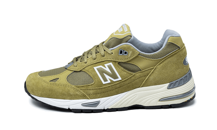 New Balance 991 MiUK Green Moss Cloud Cream