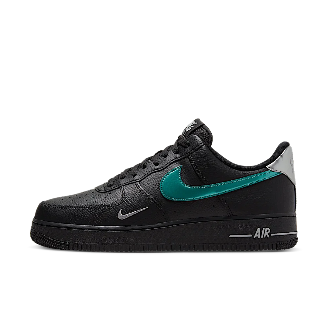 Nike Air Force 1 '07 Low Black Blue Lightning
