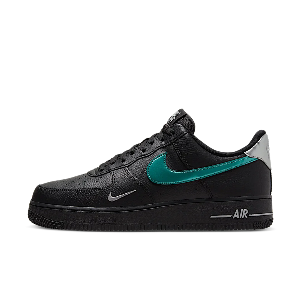 Nike Air Force 1 '07 Low Black Blue Lightning
