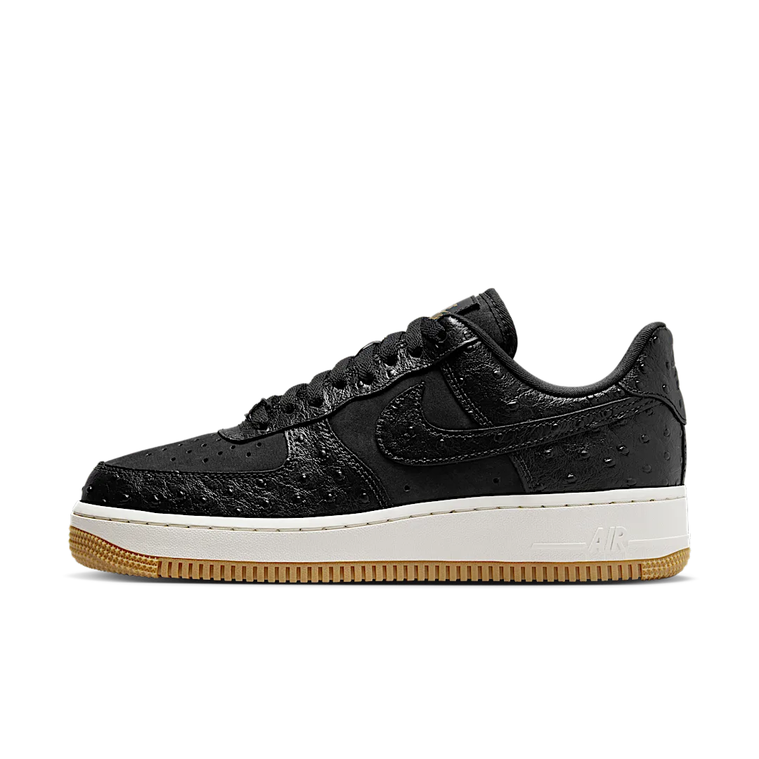 Nike Air Force 1 Low '07 Black Ostrich Gum