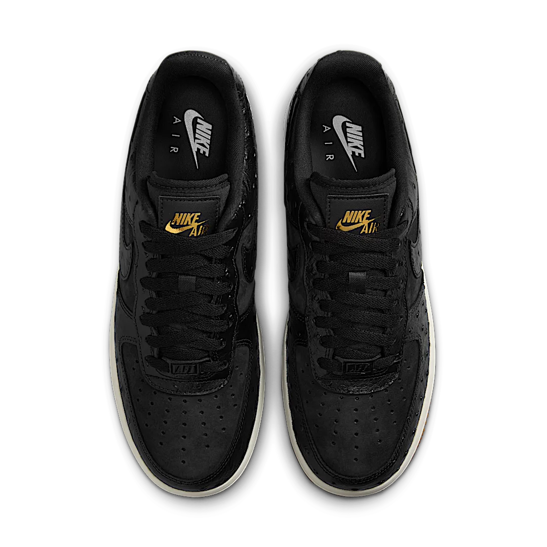Nike Air Force 1 Low '07 Black Ostrich Gum