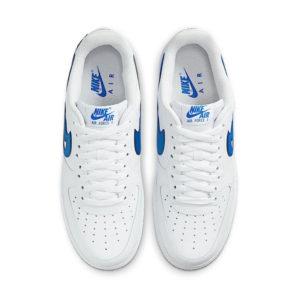 Nike Air Force 1 Low '07 FM Cut Out Swoosh White Game Royal