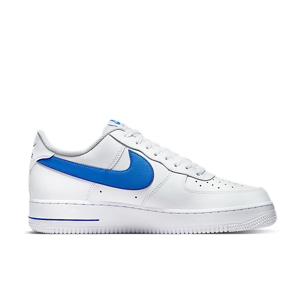 Nike Air Force 1 Low '07 FM Cut Out Swoosh White Game Royal