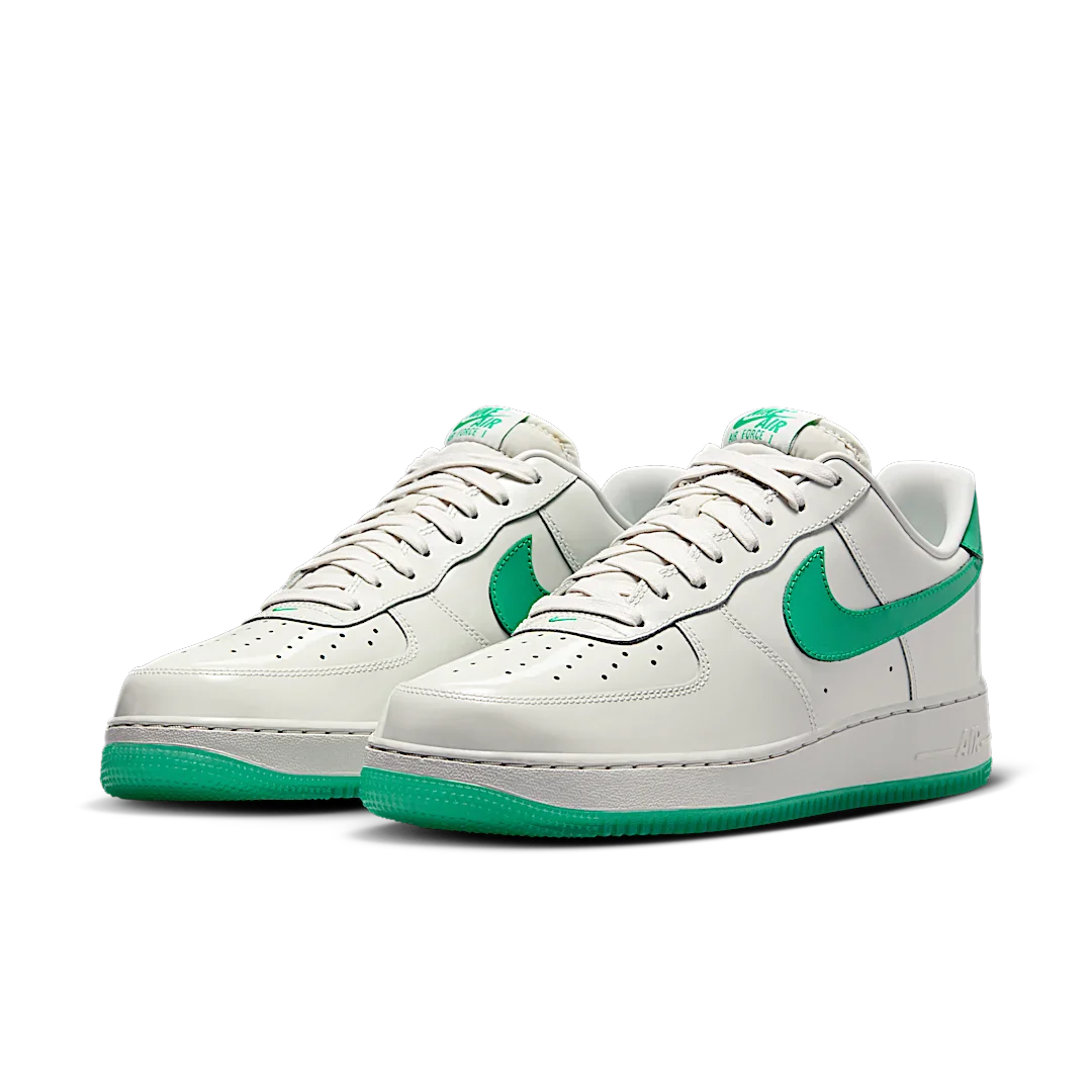 Nike Air Force 1 Low '07 Patent Platinum Tint Stadium Green
