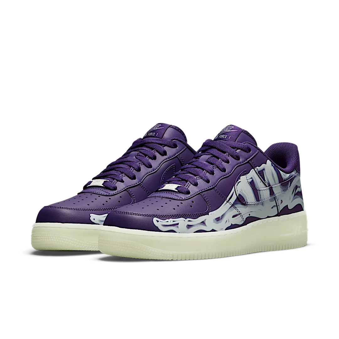 Nike Air Force 1 Low '07 QS Purple Skeleton Halloween (2021)