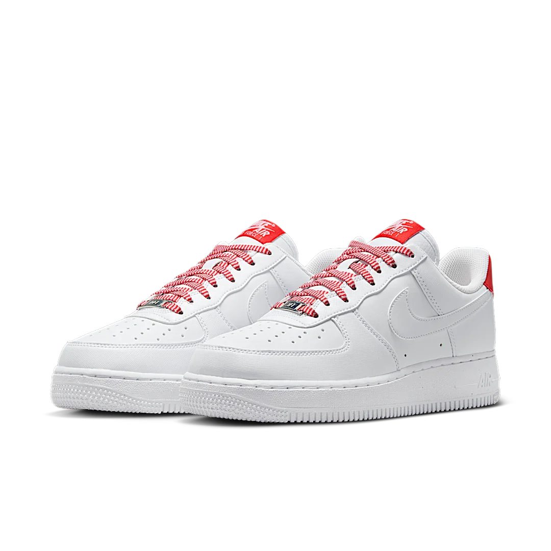 Nike Air Force 1 Low '07 White Pink Foam Metallic Silver Light Crimson