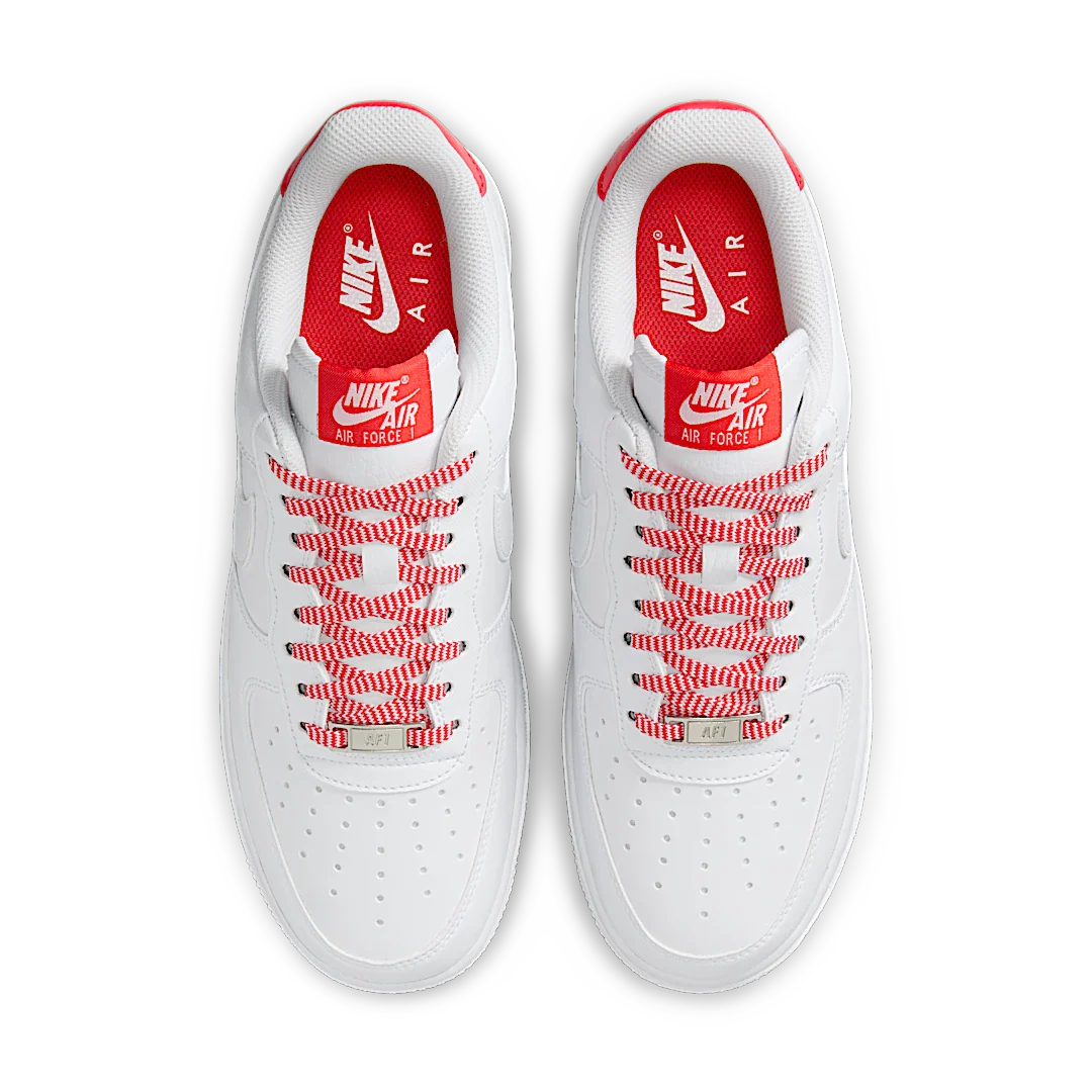 Nike Air Force 1 Low '07 White Pink Foam Metallic Silver Light Crimson