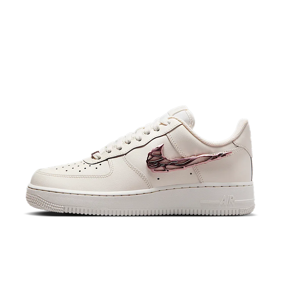 Nike Air Force 1 Low Liquid Metal Swoosh Metallic Rose Gold