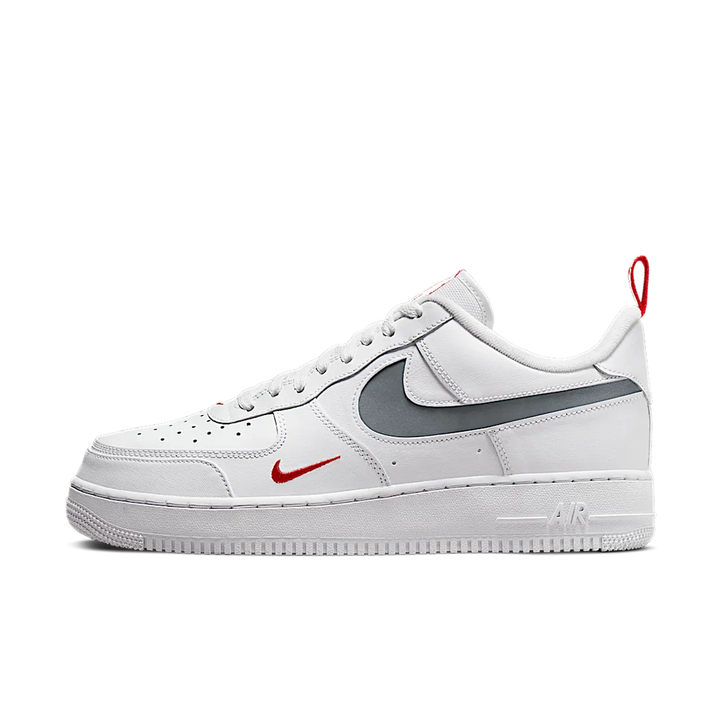 Nike Air Force 1 Low Reflective Swoosh White University Red