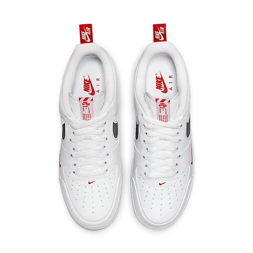 Nike Air Force 1 Low Reflective Swoosh White University Red