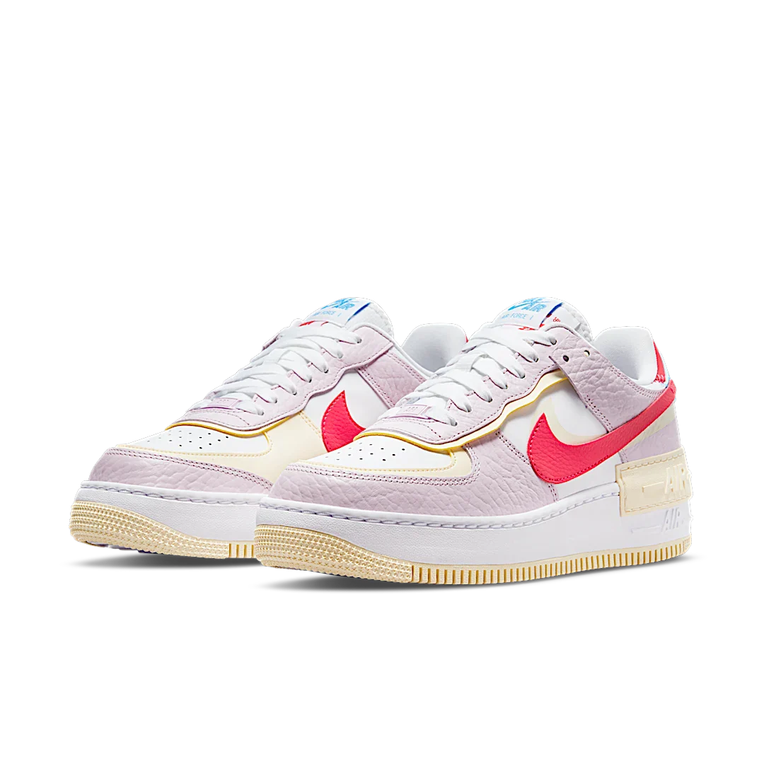 Nike Air Force 1 Low Shadow Regal Pink Coconut Milk University Blue Fusion Red