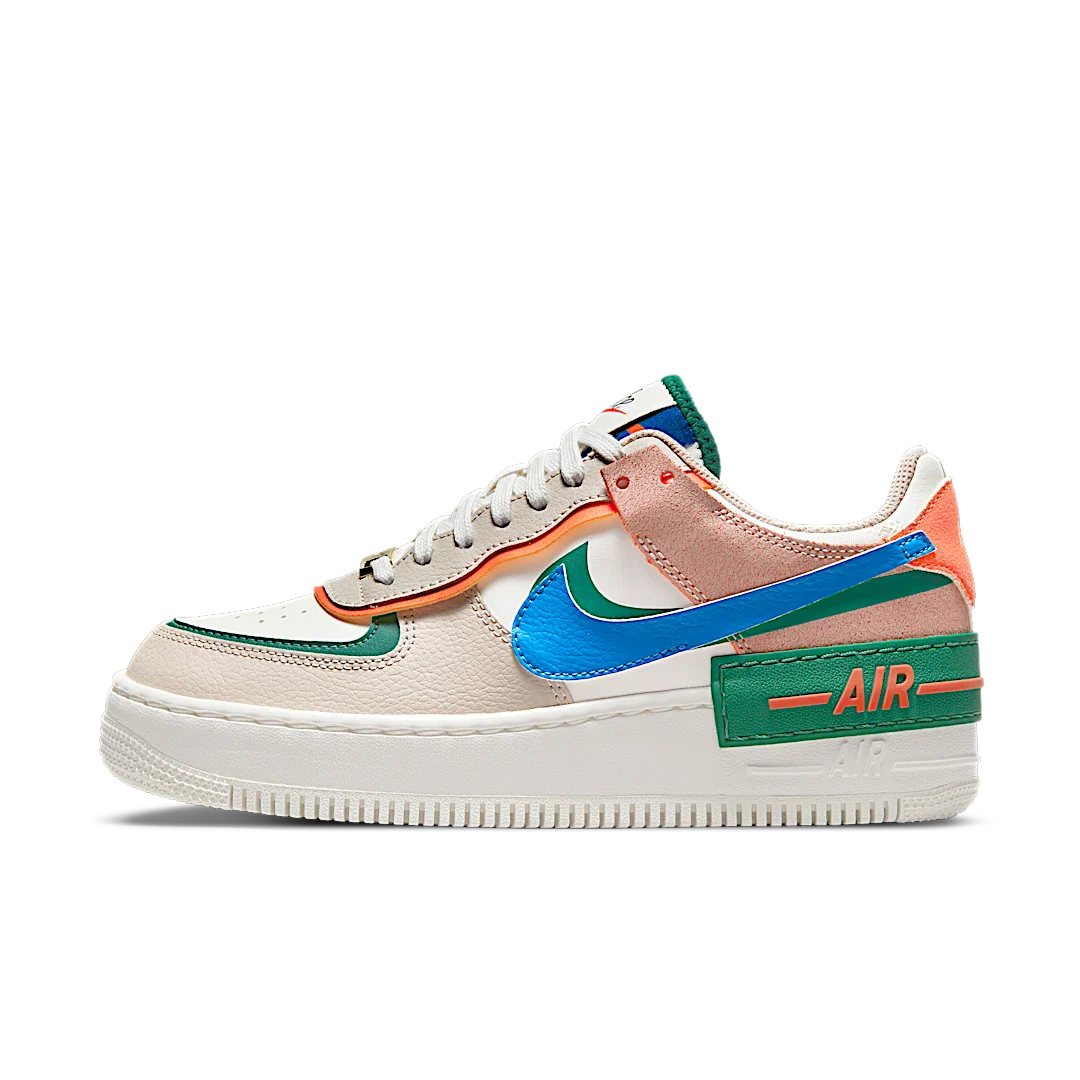 Nike Air Force 1 Low Shadow Sail Signal Blue Green