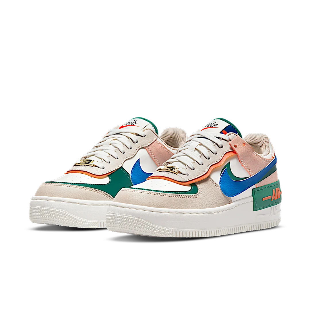 Nike Air Force 1 Low Shadow Sail Signal Blue Green