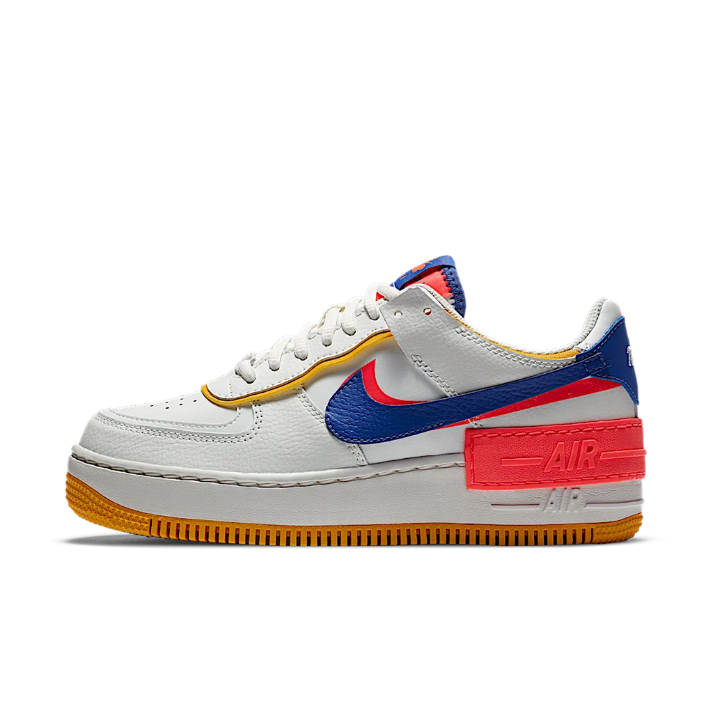 Nike Air Force 1 Low Shadow White Flash Crimson Astronomy Blue